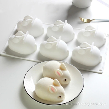 Bunny de moule au chocolat en silicone